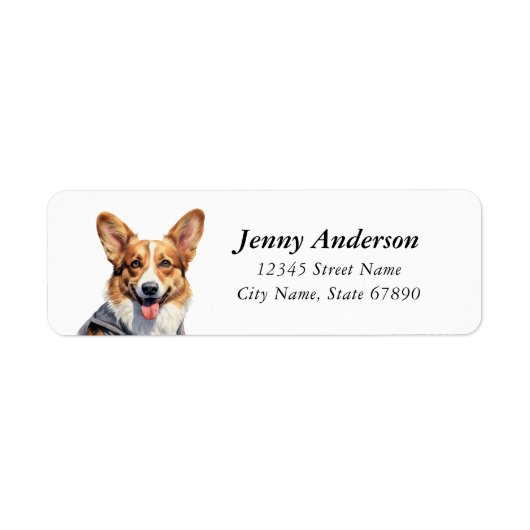 Corgi Return Address Labels (Voorkant)