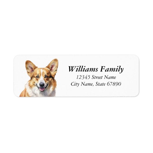 Corgi Return Address Labels (Voorkant)