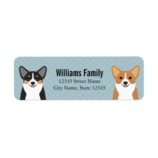 Corgi Return Address Labels (Voorkant)