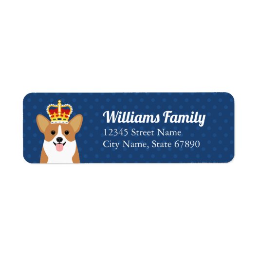 Corgi Return Address Labels (Voorkant)