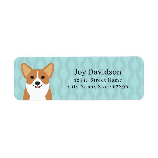 Corgi Return Address Labels (Voorkant)