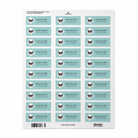 Corgi Return Address Labels (Full Sheet)