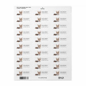 Corgi Return Address Labels (Full Sheet)