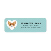 Corgi Return Address Labels (Voorkant)