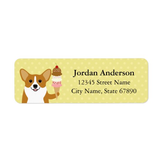 Corgi Return Address Labels (Voorkant)