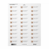 Corgi Return Address Labels (Full Sheet)
