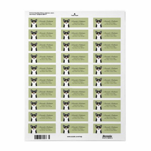 Corgi Return Address Labels (Full Sheet)
