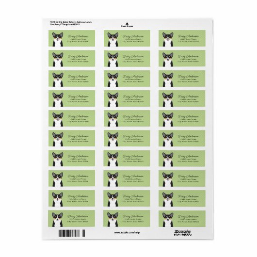 Corgi Return Address Labels (Full Sheet)