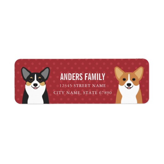 Corgi Return Address Labels (Voorkant)