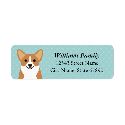Corgi Return Address Labels (Voorkant)