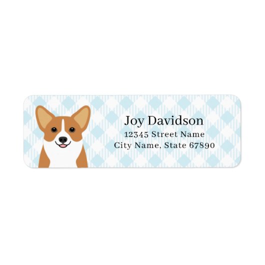Corgi Return Address Labels (Voorkant)