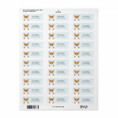 Corgi Return Address Labels (Full Sheet)