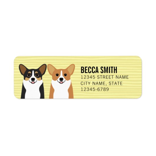 Corgi Return Address Labels (Voorkant)