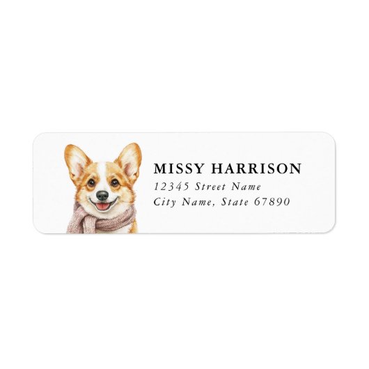 Corgi Return Address Labels (Voorkant)