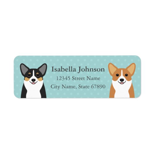 Corgi Return Address Labels (Voorkant)