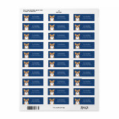 Corgi Return Address Labels (Full Sheet)