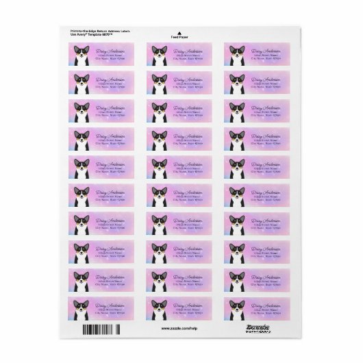 Corgi Return Address Labels (Full Sheet)