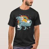 Corgi Riding Dinosaur T-shirt (Voorkant)