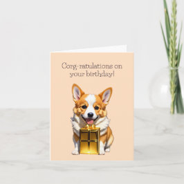 Corgi-rific Cute Funny Birthday Kaart