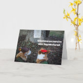 Corgi Robin Hood Friendship card Kaart (Gele Bloem)