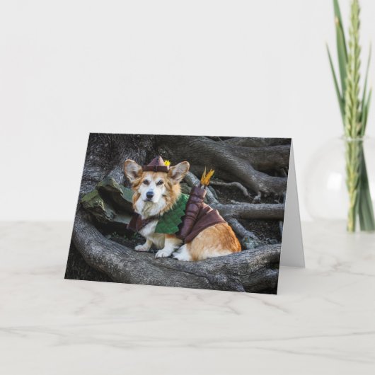 Corgi Robin Hood lege kaart (Voorkant)