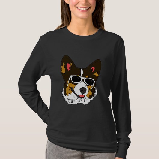 Corgi Rockin Shades T-shirt (Voorkant)