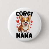 Corgi Ronde Button 5,7 Cm (Voorkant)