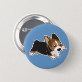 Corgi Ronde Button 5,7 Cm (Voorkant /achterkant)
