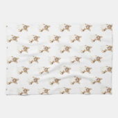 Corgi (rood) theedoek (Horizontaal)