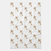 Corgi (rood) theedoek (Verticaal)