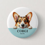 Corgi Round Button Pin (Voorkant)