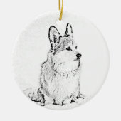 Corgi Round ornament (Voorkant)