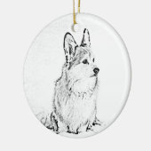 Corgi Round ornament (Links)
