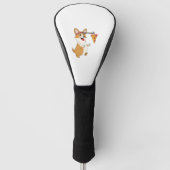 Corgi Running Pizza Golfheadcover (Voorkant)