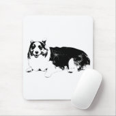 Corgi Rustig Voor Focus Muismat (Met muis)