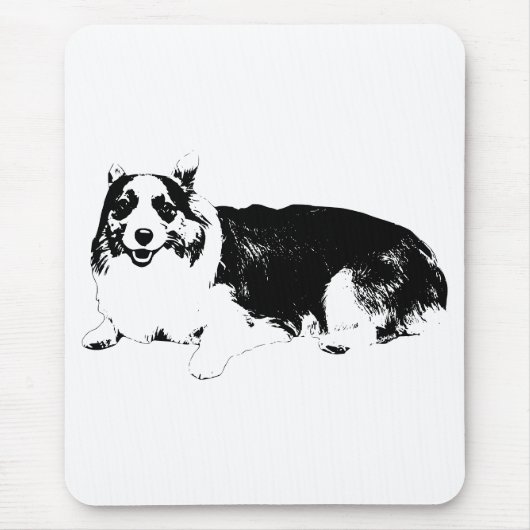 Corgi Rustig Voor Focus Muismat (Voorkant)