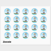 Corgi Sailing Stickers (Vel)