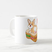 Corgi Sandwich Koffiemok (Voorkant links)