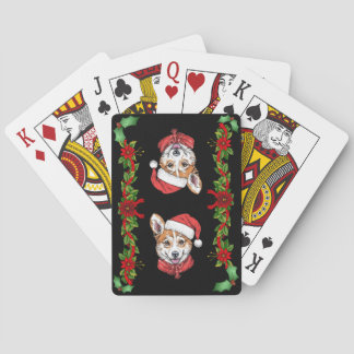 Corgi Santa Kerstmis Pokerkaarten
