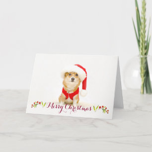 Corgi Santa Paws Christmas Kaart   DaysieMeetsWorl