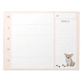 Corgi School Lunch Planner Notitieblok (Voorkant)