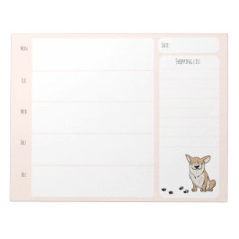 Corgi School Lunch Planner Notitieblok