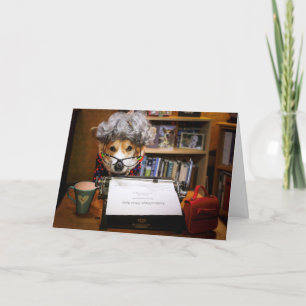 Corgi Secretary Birthday card Kaart