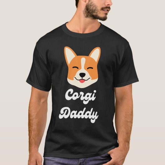 Corgi-Shirt Corgi Dad Funny Father Day Gift T-shirt (Voorkant)