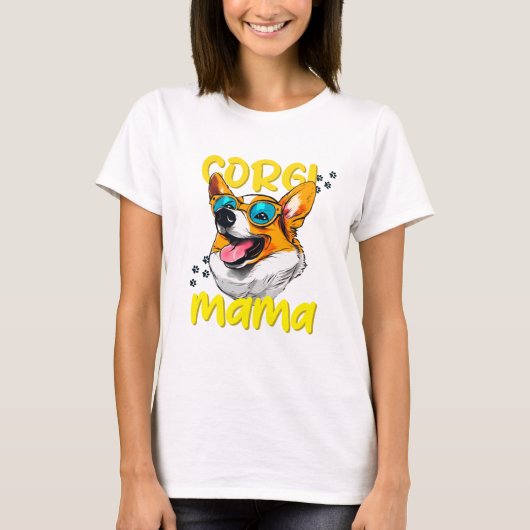 Corgi-Shirt | Corgi Sweatshirt | Hond Mam (Voorkant)