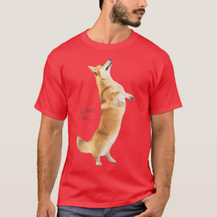 Corgi Shirt Love is Dog Mam Dad T-shirt Puppy Pet