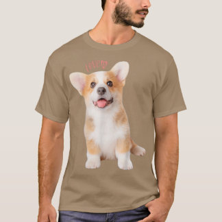 Corgi Shirt Love is Dog Mam Dad T-shirt Puppy Pet 