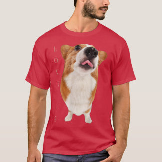 Corgi Shirt Love Is Dog Mom Dad Tee Puppy Pet Wome