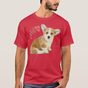 Corgi Shirt Love Is Dog Mom Dad Tee Puppy Pet Wome
