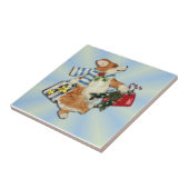Corgi Shopper Tile Tegeltje (Zijkant)